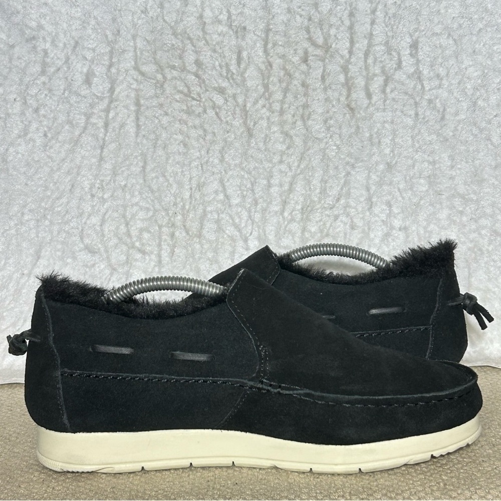 Sperry Womens Black Moc-Sider Suede SlipOn Fleece-Lined Mocassin Shoes SZ 7.5 M - Picture 6 of 11